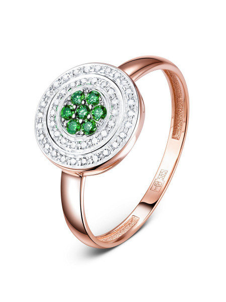 Срібна каблучка з фіанітами Срібна каблучка з фіанітами